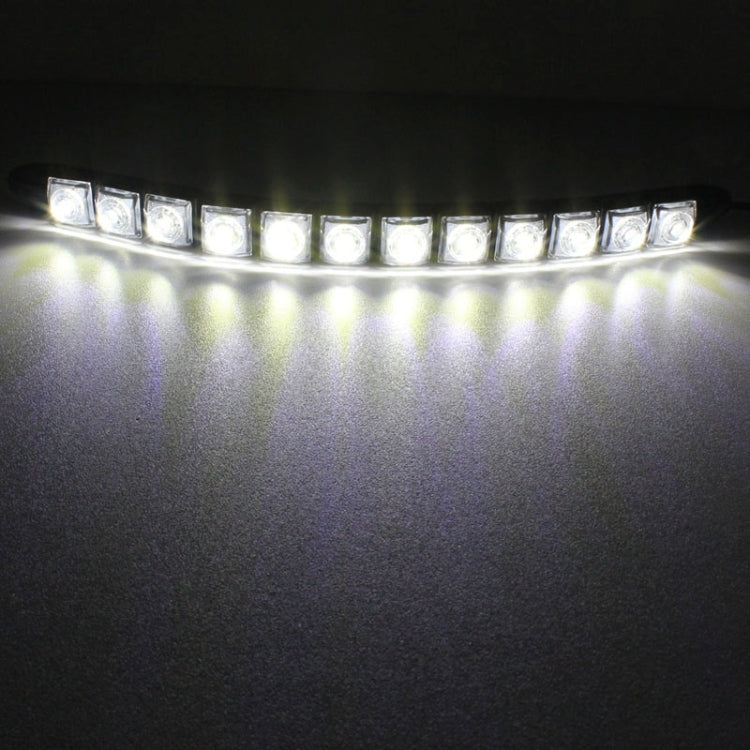 2 PCS 6W 12 LED SMD 5050 Flexible Snake LED Car Daytime Running Lights, DC 12V