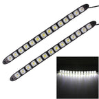 2 PCS 7W 14 LED SMD 5050 Flexible Snake LED Car Daytime Running Lights, DC 12V