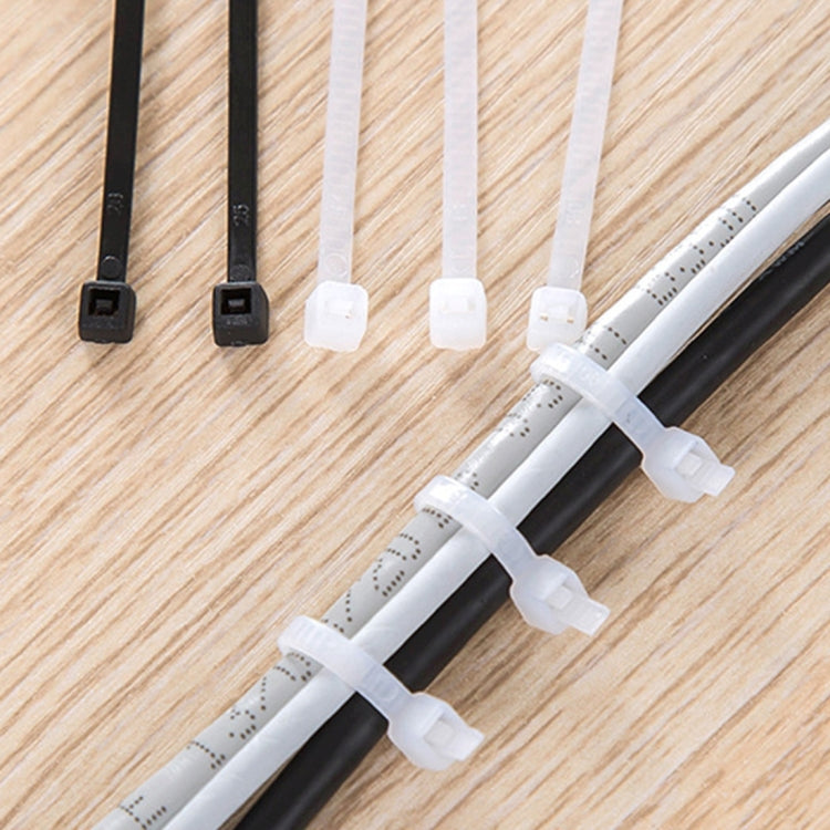1000pcs Self-Locking Nylon Cable Wire Zip Ties(Size: 3 x 100mm)
