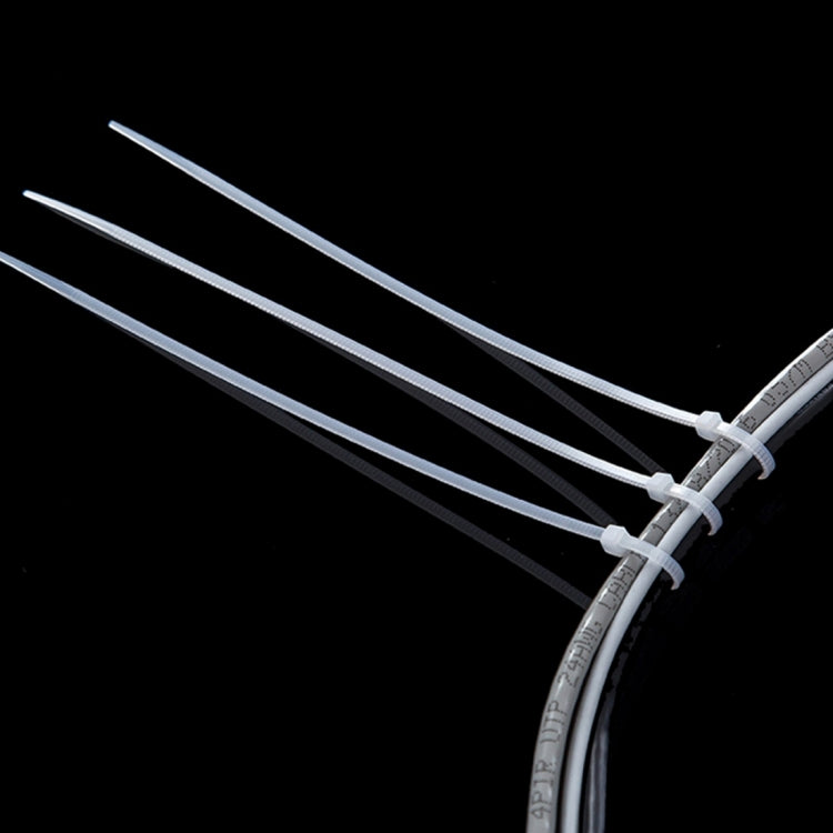 1000pcs Self-Locking Nylon Cable Wire Zip Ties(Size: 3 x 100mm)