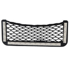 Car Net Pockets 20cm x 8cm Automotive Storage String Bag with Adhesive