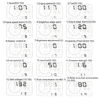W02 5.5 inch Car OBDII HUD Fuel Consumption Warning System Vehicle-mounted Head Up Display Projector with LED