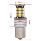 2 PCS 1156 9W 450LM White Light 45 LED 4014 SMD Car Brake Light Steering Light Bulb, DC 12V
