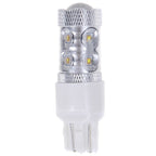 2 PCS 7443 650 Lumen 50W 10-3535-LEDs 6500K White Light Brake Light, DC 12-24V