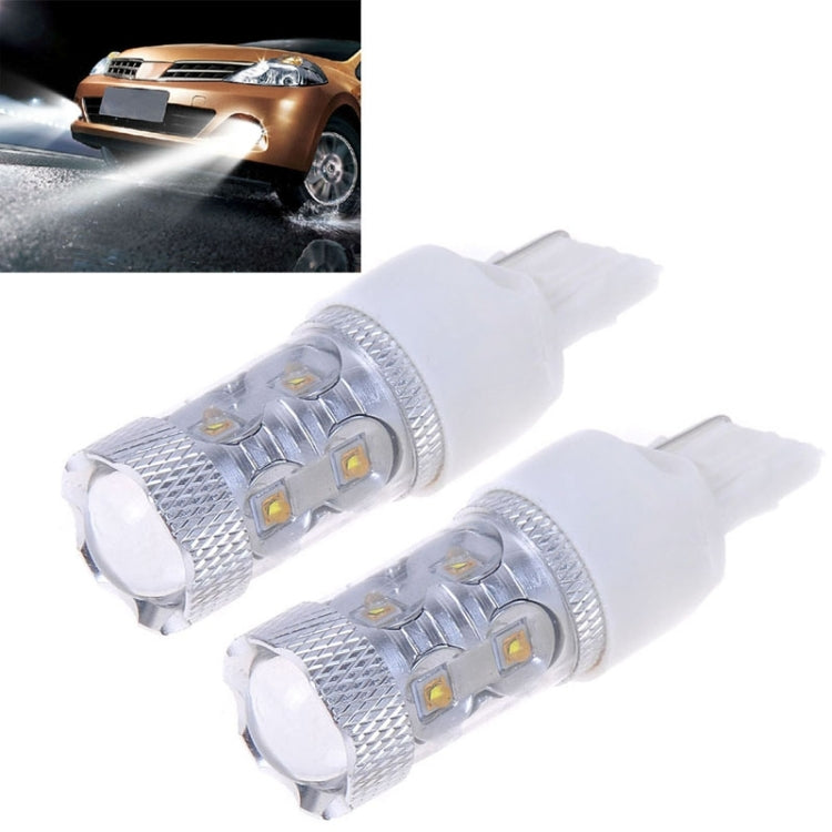 2 PCS 7440 650 Lumen 50W 10-3535-LEDs 6500K White Light Car Brake Light, DC 12-24V