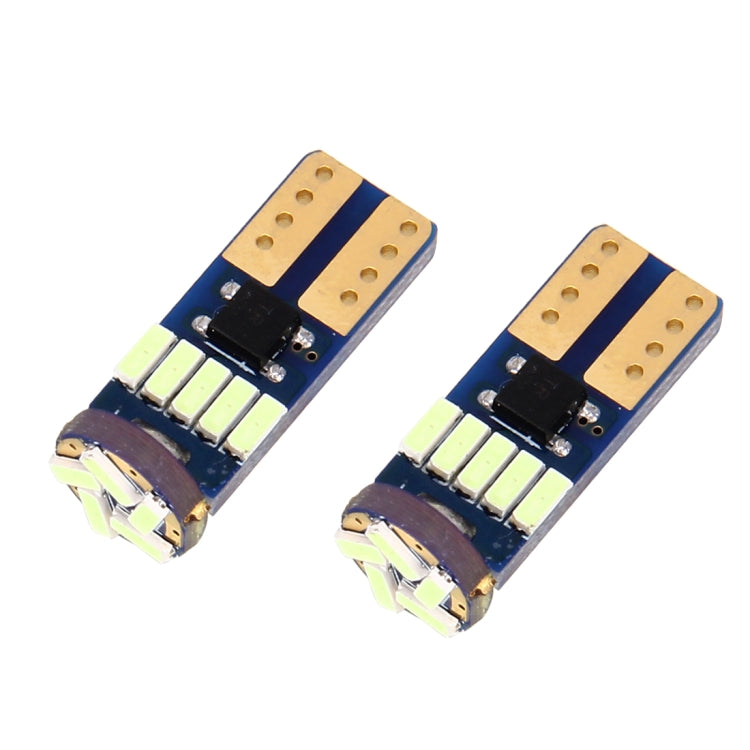 2PCS T10 3W 450LM 15 LED 4014 SMD LED Decode Error-Free Canbus Car Clearance Lamp, DC12V