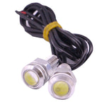 2 PCS 2x 2W Waterproof Eagle Eye Light White LED Light for Vehicles, Cable Length: 60cm