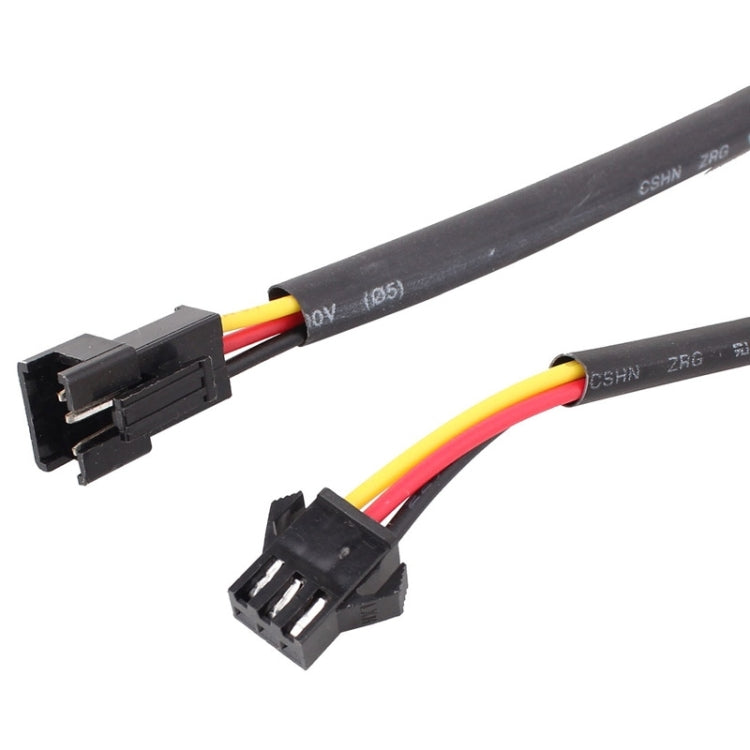 2 PCS 3W 180LM 6500K 597-577nm White + Yellow Wired LED Tube Daytime Running Light DRL Steering Lamp, DC12V, Lamp Length:30cm