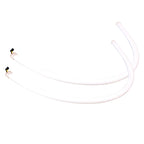 2 PCS 6W 360LM 6500K 597-577nm White + Yellow Wired LED Tube Daytime Running Light DRL Steering Lamp, DC12V, Lamp Length:60cm — 6W 360LM