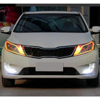 2 PCS 6W 360LM 6500K 597-577nm White + Yellow Wired LED Tube Daytime Running Light DRL Steering Lamp, DC12V, Lamp Length:60cm — view 9