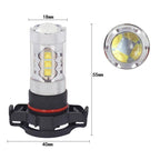 850LM White Light 16-3535-LEDs Car Daytime Running Light Front Fog Light Bulb, DC 12-24V, H16 80W — view 4