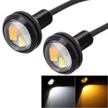 2 PCS 22.5mm 2W 200LM White + Yellow Light 4 LED SMD 5630 Eagle Eye Car Steering Light Daytime Running Light