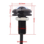 2 PCS 22.5mm 2W 200LM White + Yellow Light 4 LED SMD 5630 Eagle Eye Car Steering Light Daytime Running Light