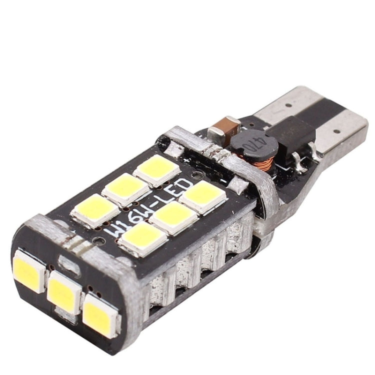 2 PCS T15 3W White LED 300LM SMD 2835 Car Rear Fog Lamp / Backup Light for Vehicles, DC 12V — view 3