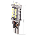 2 PCS T15 3W White LED 300LM SMD 2835 Car Rear Fog Lamp / Backup Light for Vehicles, DC 12V — view 4