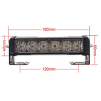 2 PCS 6 inch 6 LED 2 x 18W Car Flash Warning Light Yellow Change White Waterproof Emergency Light, DC 12V
