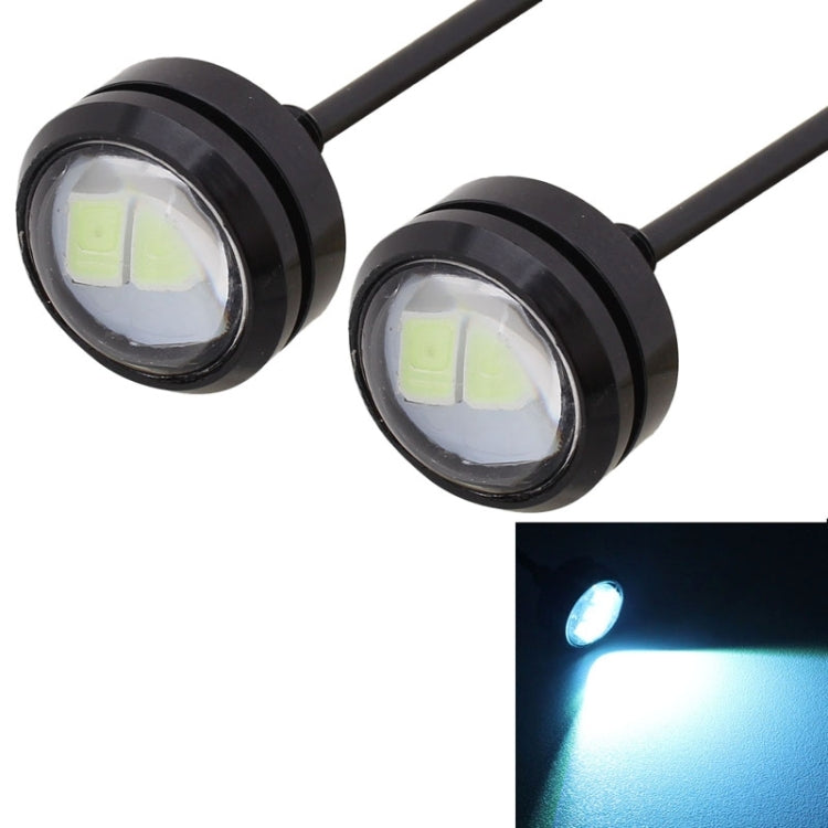 2 PCS 22.5mm 1.5W 150LM Ice Blue Light 3 LED SMD 5630 Spotlight Eagle Eye Light Daytime Running Light for Vehicles — view 14