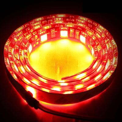 White 60 LED 5050 SMD Waterproof Flexible Car Strip Light, DC 12V, Length: 1m