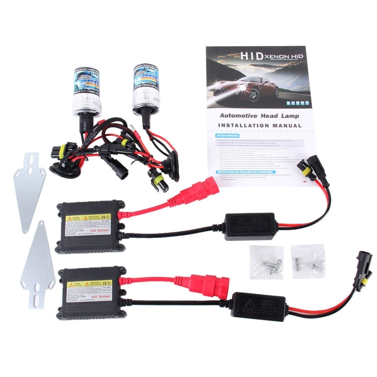 DC12V 35W 2x H1 Slim HID Xenon Light, High Intensity Discharge Lamp, H1, Color Temperature: 6000K, H1, Color Temperature: 8000K
