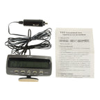3.6 inch LCD Car Digital Thermometer with Time / Date / Week / Alarm / Car Storage Battery Voltage Display