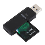 2 in 1 USB 3.0 Card Reader, Super Speed 5Gbps, Support SD Card / TF Card