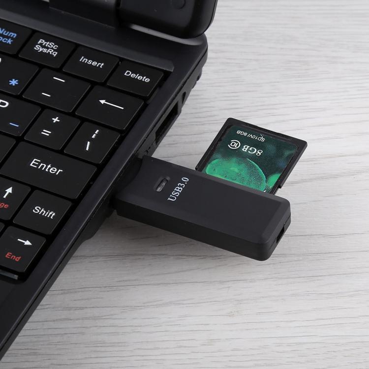 2 in 1 USB 3.0 Card Reader, Super Speed 5Gbps, Support SD Card / TF Card
