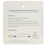 2 PCS 1 Channel Passive Video Transceiver
