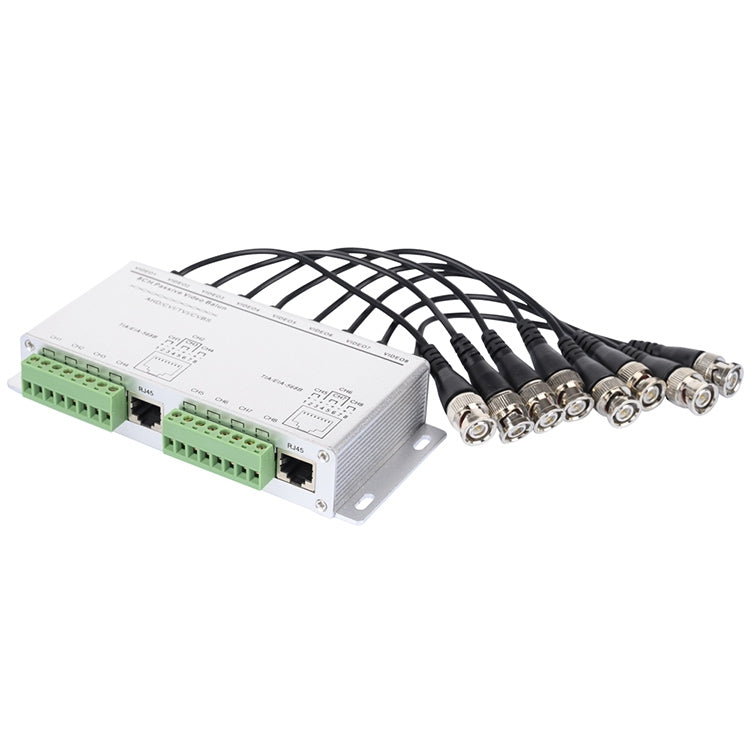 Passive Video Balun, CCTV Via Twisted Pairs, 8 CH UTP