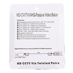 2 PCS 202C-HD CVI/TVI/AHD 1CH Passive Video Balun Coaxial Adapter — view 5