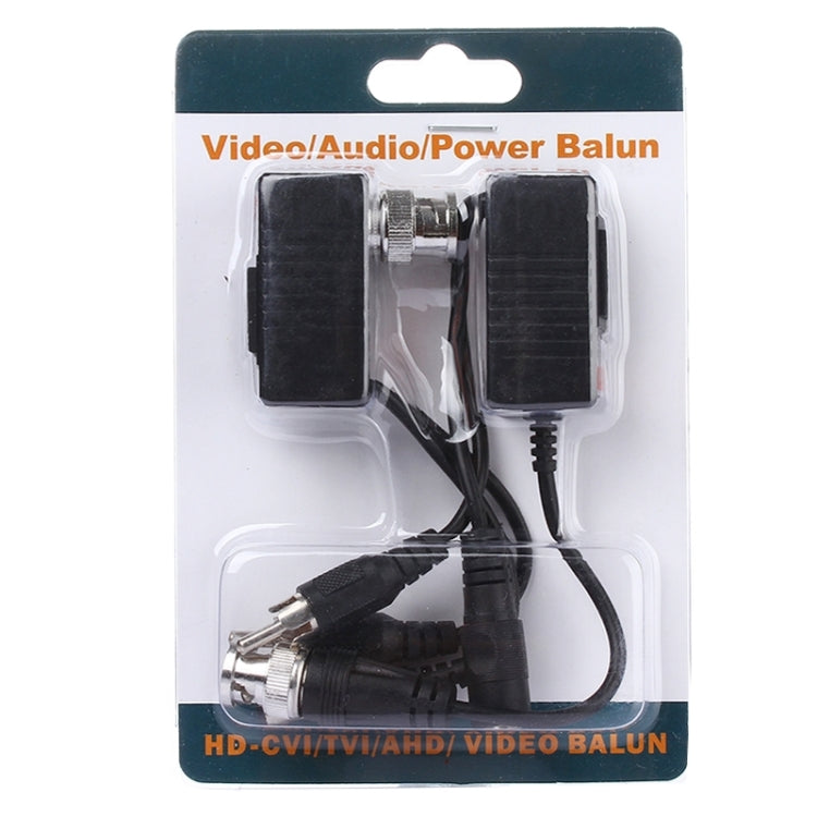 2 PCS HD 213B-C Coaxial CVI/TVI/AHD Video Audio Power Balun Transceiver — view 4