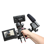 DEBO DET-08 Camera Cage Handle Kit for SLR Camera 5D2 / 5D3 (Black+Red) — view 7