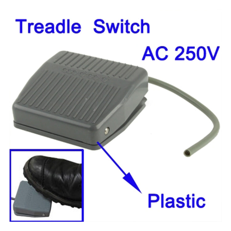 AC 250V 10A Textured Plastic Foot Treadle Switch