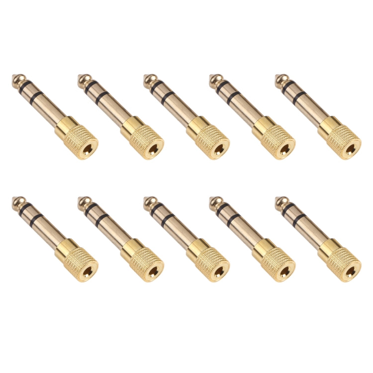 Audio Jack Adapters (10 Pcs in One Package, the Price is for 10 Pcs), 6.35mm Male to 3.5mm Female