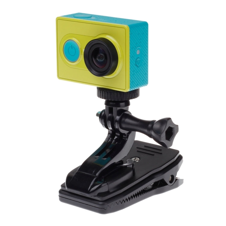 J Shape Backpack Hat Clip Fast Clamp Mount for Xiaomi Yi Sport Camera(XM17)