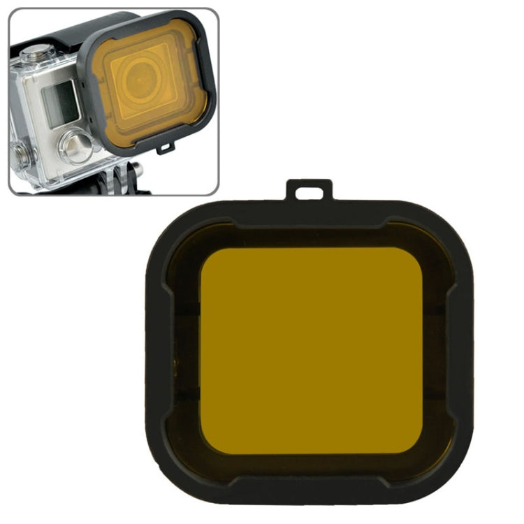 Polar Pro Aqua Cube Snap-on Dive Housing Filter for GoPro HERO4 /3+ — Yellow