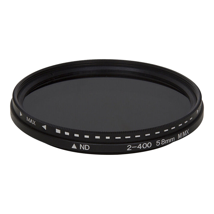 58mm ND Fader Neutral Density Adjustable Variable Filter ND 2 to ND 400 Filter