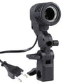 E27 AC Socket Studio Light Mount Stand Umbrella Holder