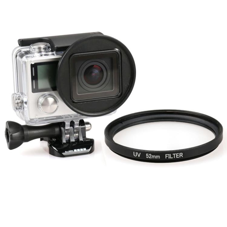 52mm Round Circle UV Lens Filter for GoPro HERO4 / 3+