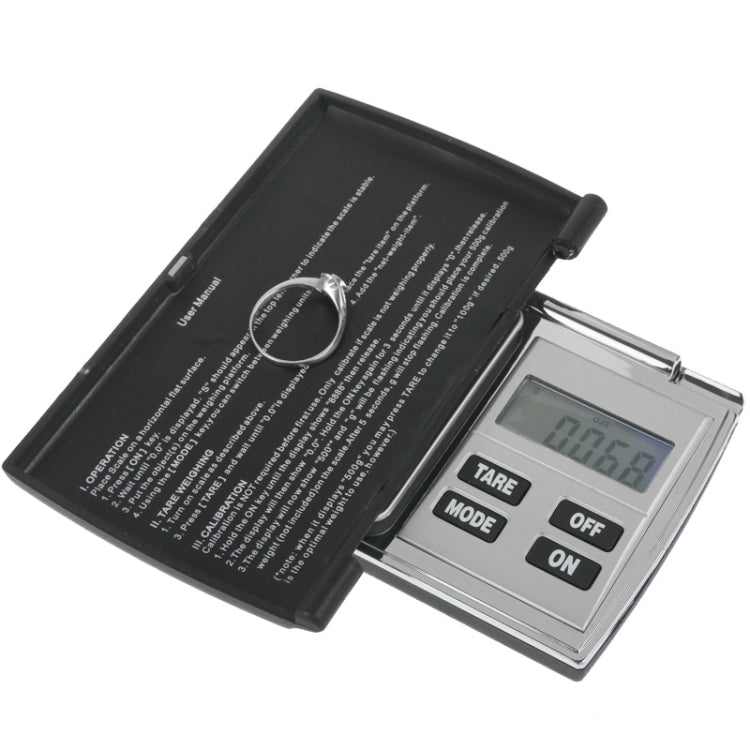 Flip Open Digital Scale with Backlight LCD Screen, 100g / 0.01g