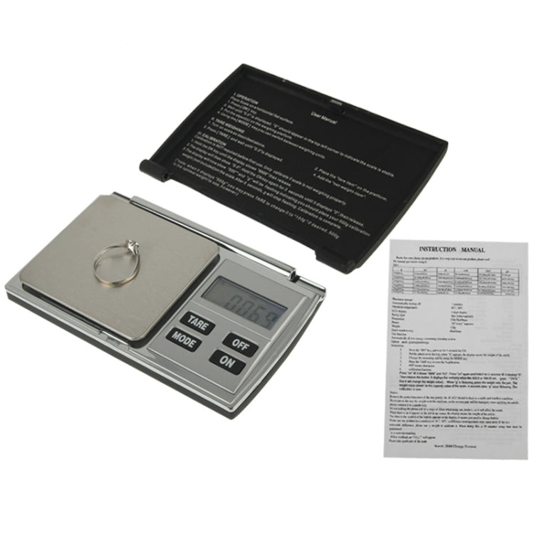 Flip Open Digital Scale with Backlight LCD Screen, 100g / 0.01g