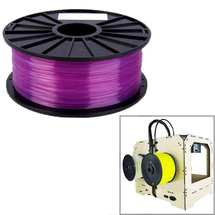 PLA 1.75 mm Transparent 3D Printer Filaments — Red
