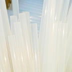 10 PCS Practical Transparent White Hot Melt Glue Stick, Size: 270 x 7mm