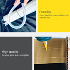 10 PCS Practical Transparent White Hot Melt Glue Stick, Size: 270 x 7mm