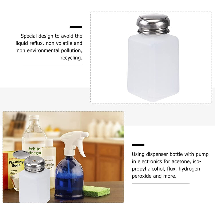 200ml Push Down Alcohol and Liquid Container Bottle