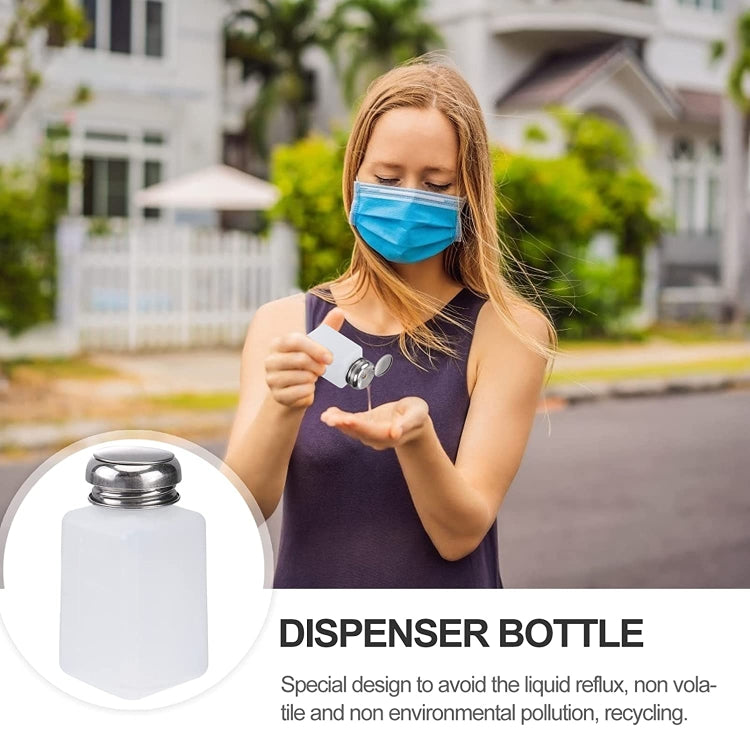 250ml Push Down Alcohol and Liquid Container Bottle