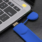 Silicone Bracelet USB Flash Disk with 8GB Memory — Dark Blue