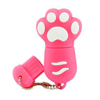 8GB Bear Paw Shaped Silicone USB 2.0 Flash Disk with Anti Dust Cup
