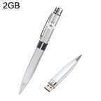 3 in 1 Laser Pen Style USB Flash Disk, Silver (16GB)