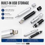 3 in 1 Laser Pen Style USB Flash Disk, Silver (16GB)