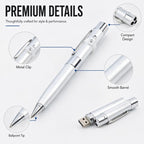3 in 1 Laser Pen Style USB Flash Disk, Silver (16GB)